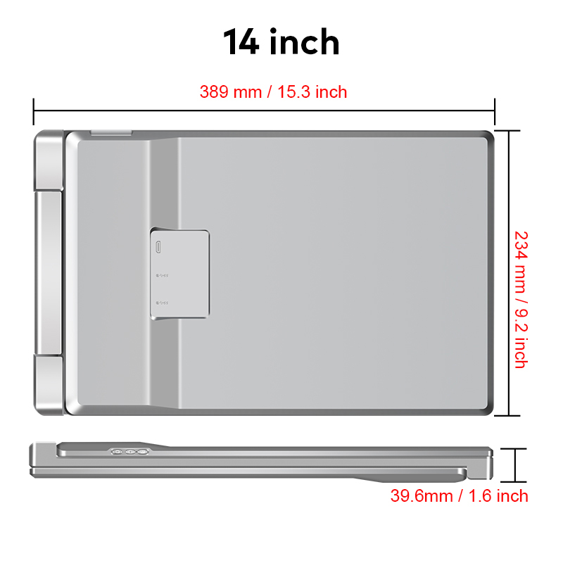 Extralink Smart Life S7 14" | Przenośne monitory do laptopa | 2 monitory, IPS, 1920x1200 - obrazek 3