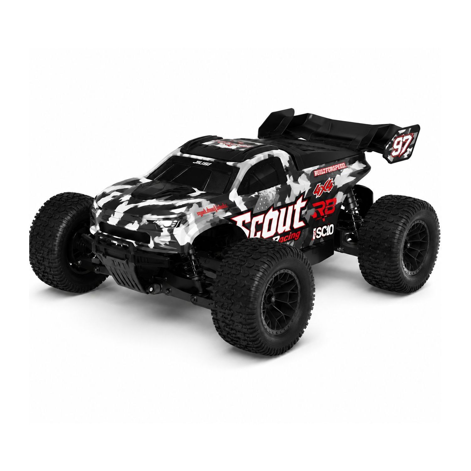 Extralink RC SC10 Extreme Truck | 80 km/h, samochód zdalnie sterowany czerwony | 4WD, bezszczotkowy, 1:10