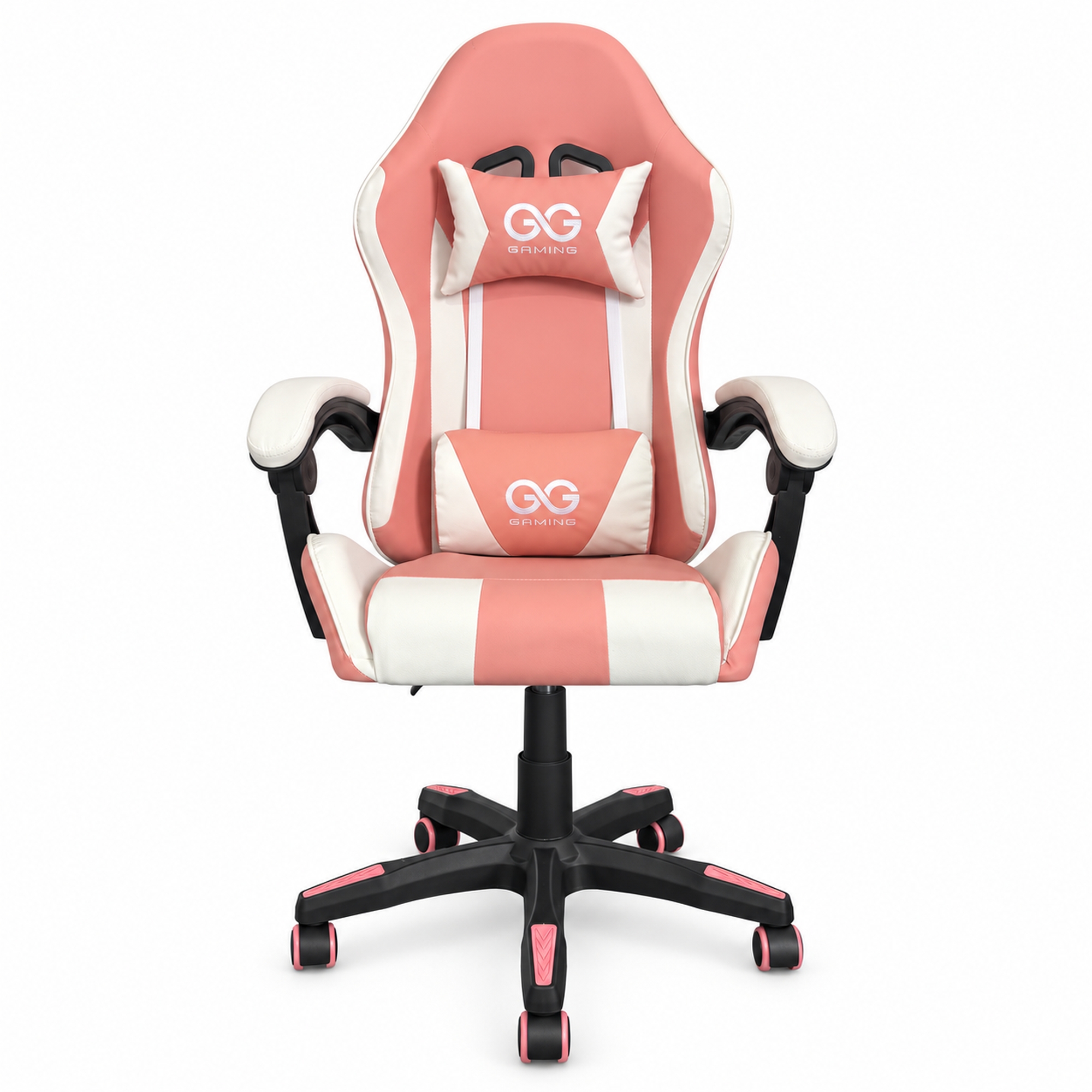 Extralink Gaming | Fotel gamingowy | biurowy, obrotowy, kubełkowy, różowo-biały, G-525