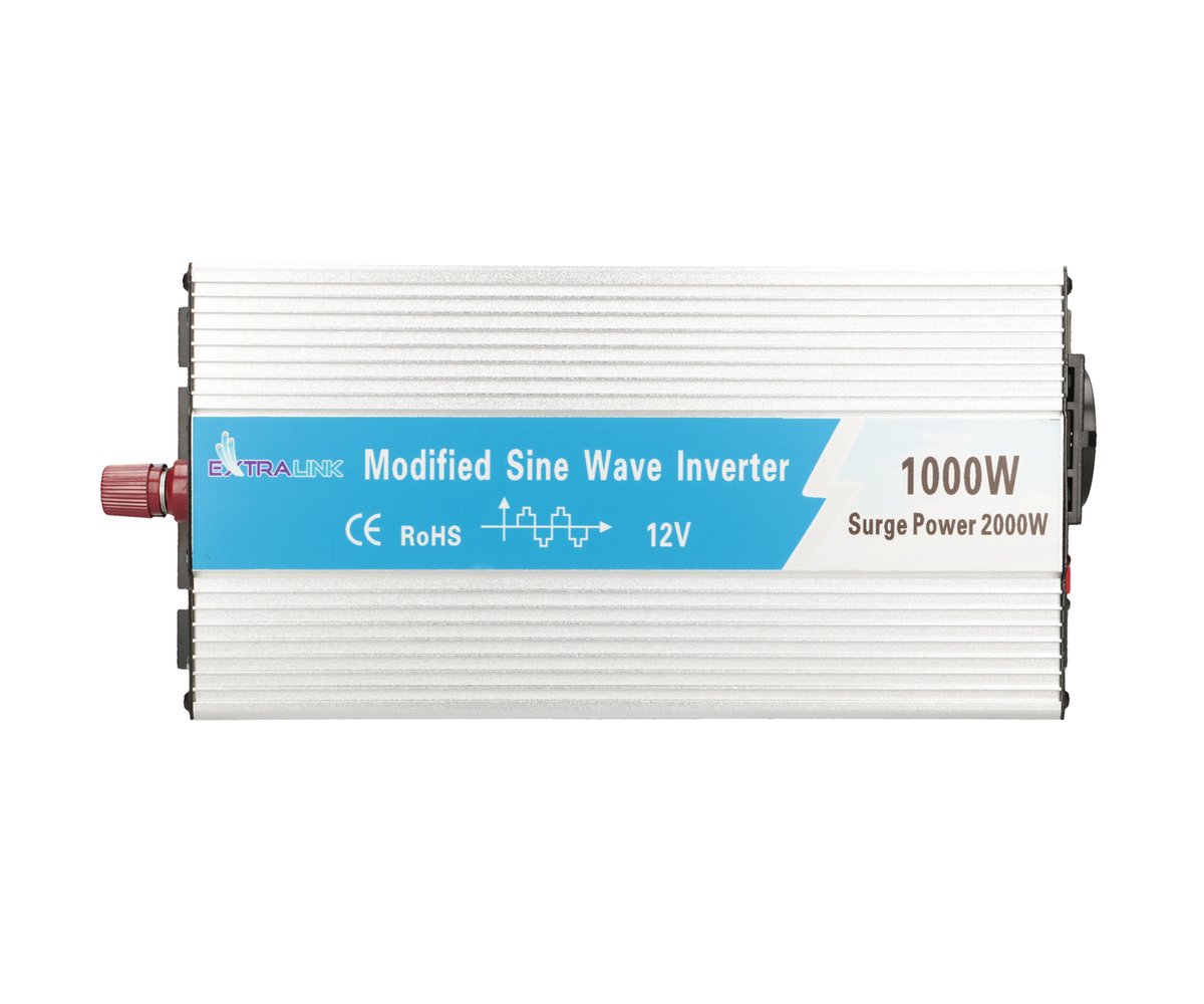 Extralink OPIM-1000W | Przetwornica napięcia | samochodowa 12V, 1000W modyfikowany sinus, USB-A, USB Typ C - obrazek 3