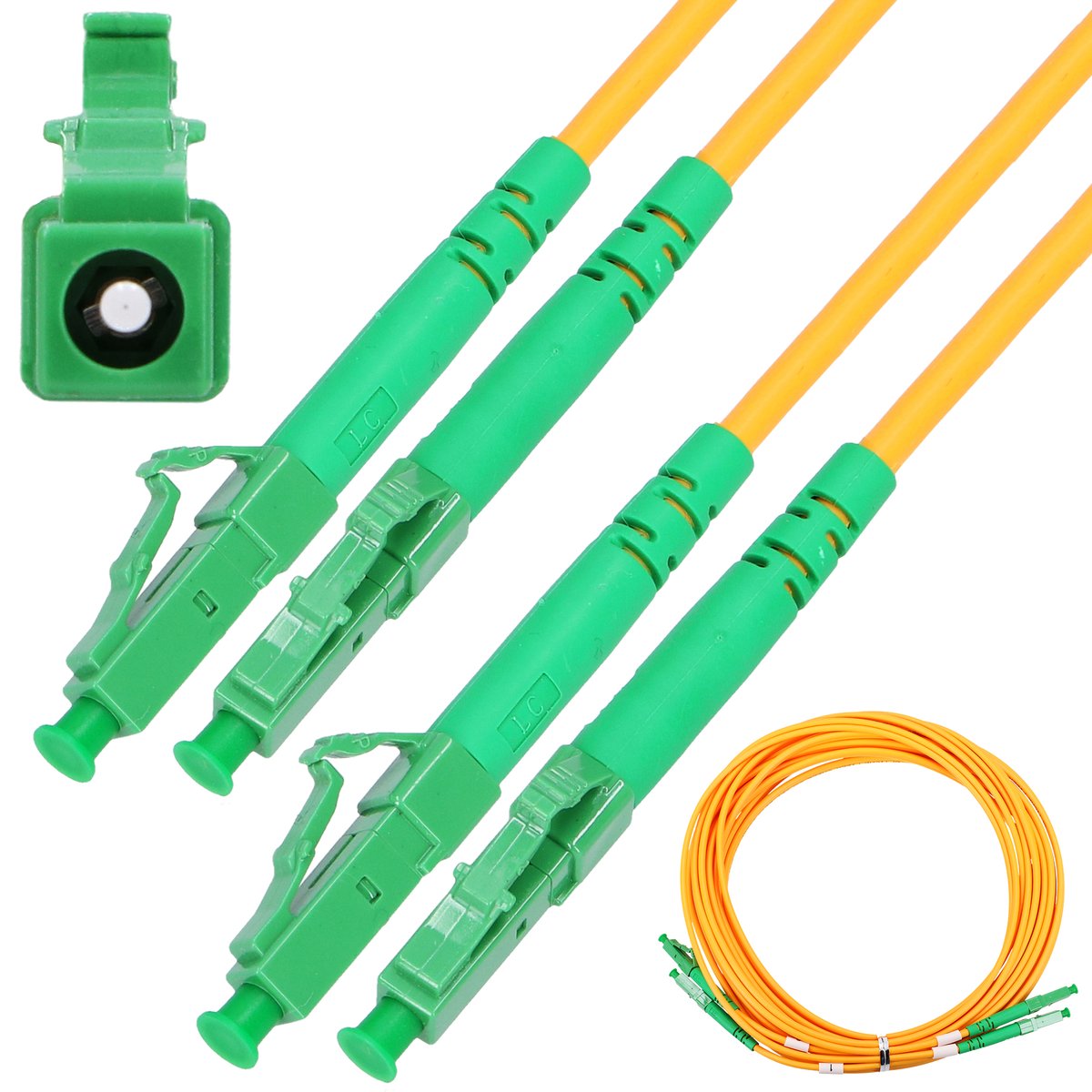 Extralink LC/APC-LC/APC | Patchcord | Jednomodowy, Duplex, 9/125um, G657A, 10m