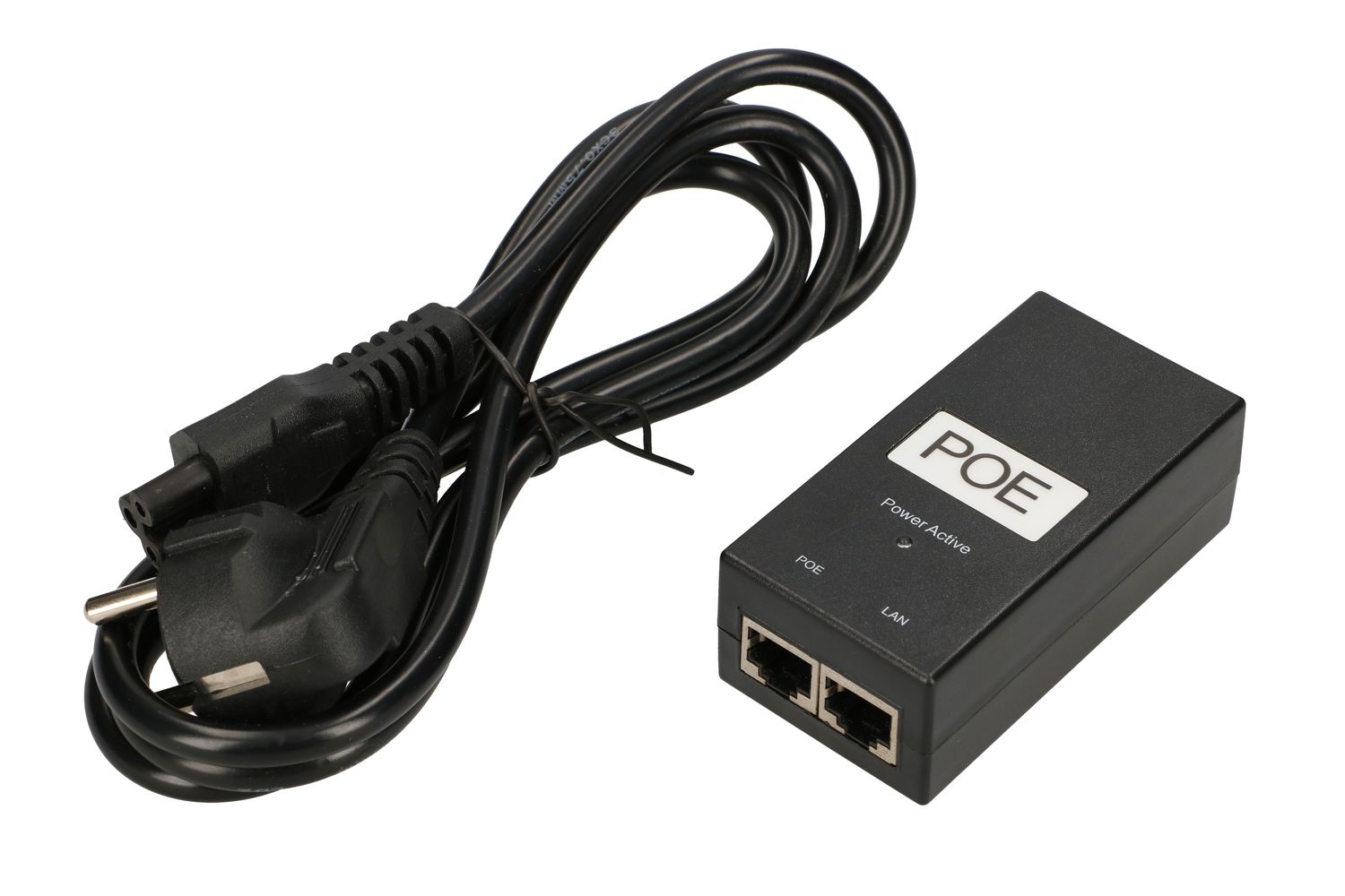 Extralink POE-48-24W-G | Zasilacz PoE | 48V, 0,5A, 24W, Gigabit, kabel w zestawie 802.3af/at - obrazek 3