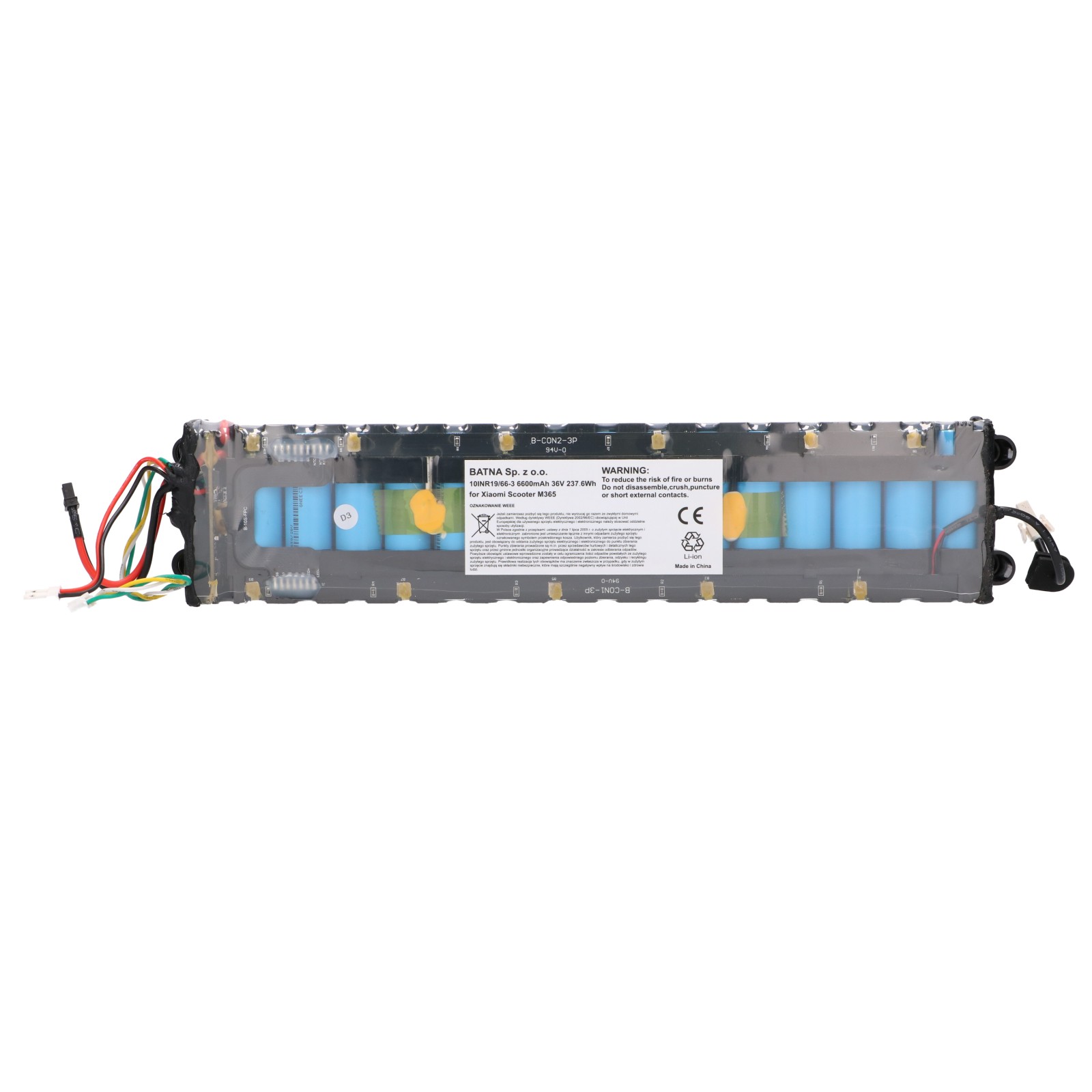 Extralink | Bateria akumulator dla hulajnogi | zamiennik dla Xiaomi Scooter M365 10INR19/66-3 6600mAh 36V - obrazek 4