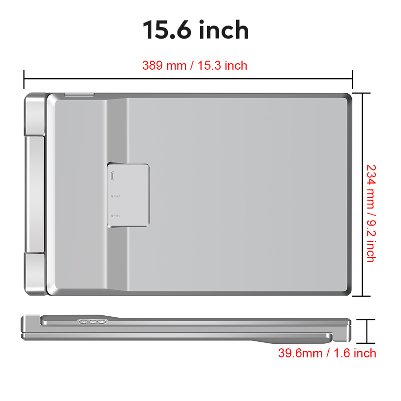 Extralink Smart Life S10 15.6" | Przenośne monitory do laptopa | 2 monitory, IPS, 1920x1080 - obrazek 4
