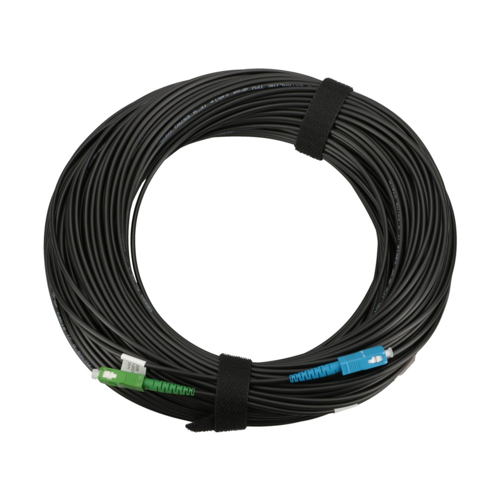 Extralink SC/APC-SC/UPC | Patchcord | Okrągły, wiszący, jednomodowy, Simplex, G.657A2, 60m