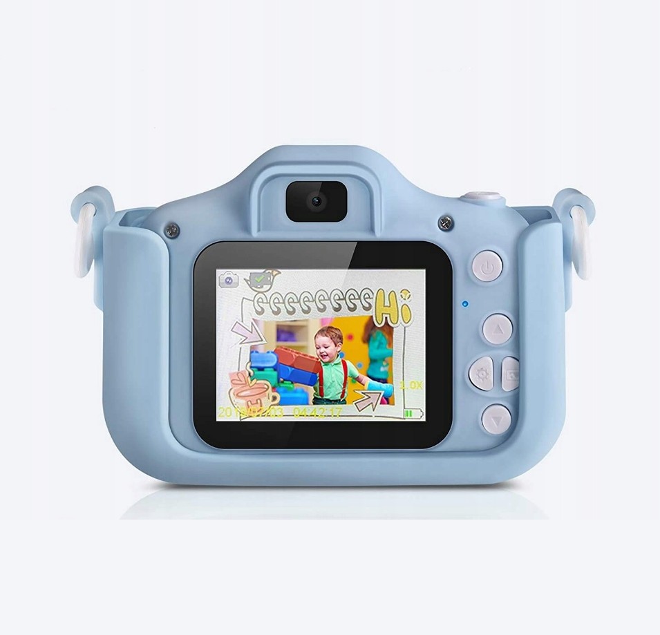 Extralink Kids Camera H29 Single Niebieski | Aparat cyfrowy | 1080P 30fps, wyświetlacz 2.0" - obrazek 3