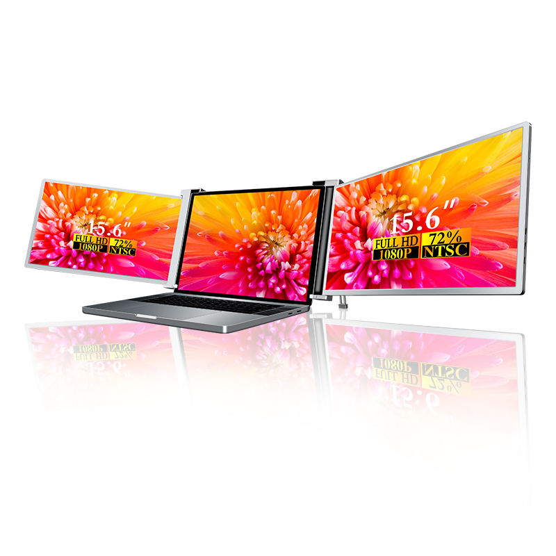 Extralink Smart Life S9 15.6" | Przenośne monitory do laptopa | 2 monitory, IPS, 1920x1080