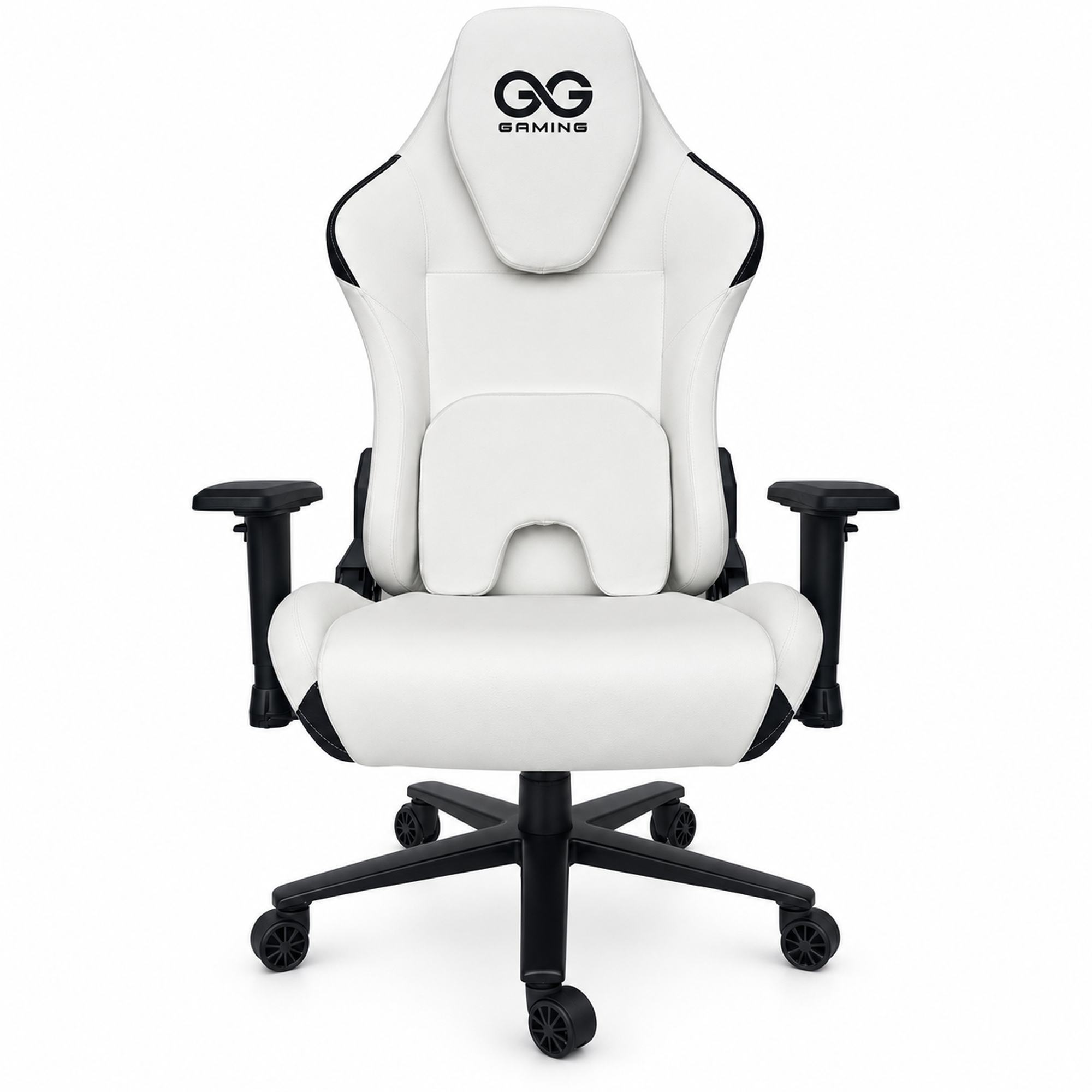 GG Gaming by Extralink | Fotel gamingowy biurowy ergonomiczny | Biało-czarny Striker