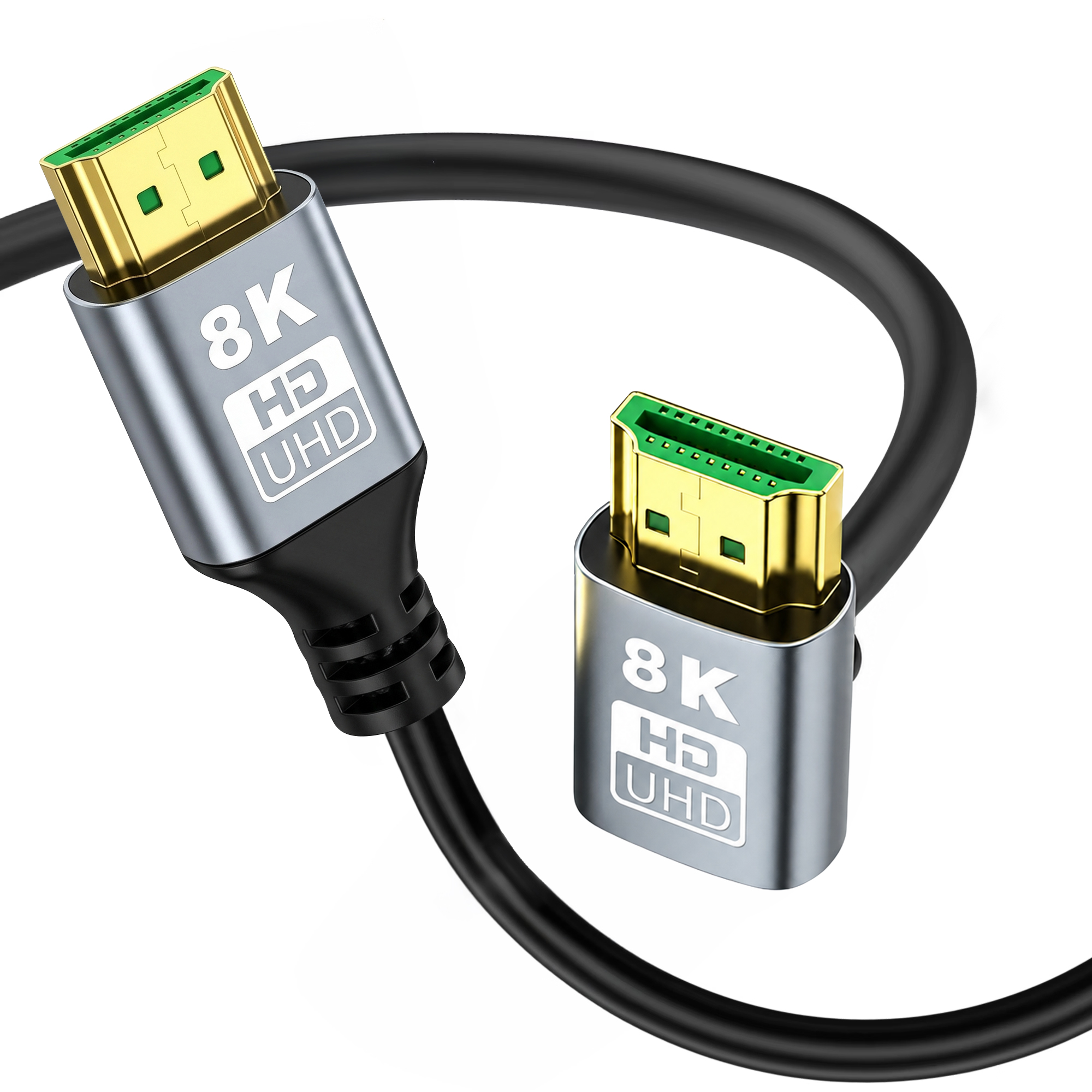 EXTRALINK KABEL HDMI 2.1 8K HDR 2M KĄTOWY GÓRNY SKRĘT