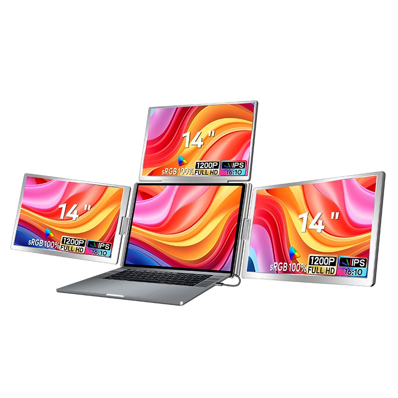 Extralink Smart Life S780 14" | Przenośne monitory do laptopa | 3 monitory, IPS, 1920x1200