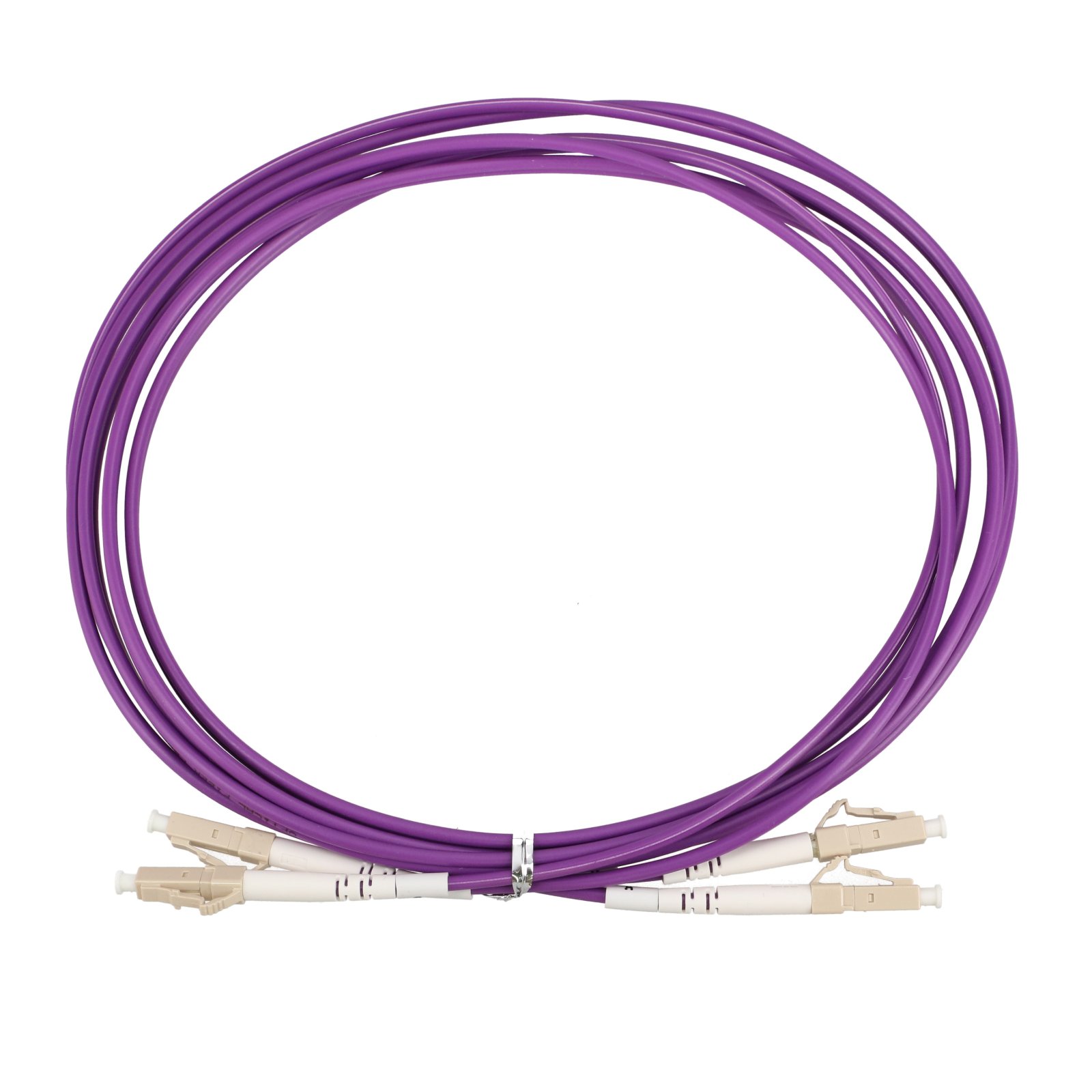 Extralink LC/UPC-LC/UPC | Patchcord | Wielomodowy, OM4, Duplex, 3mm, 3m