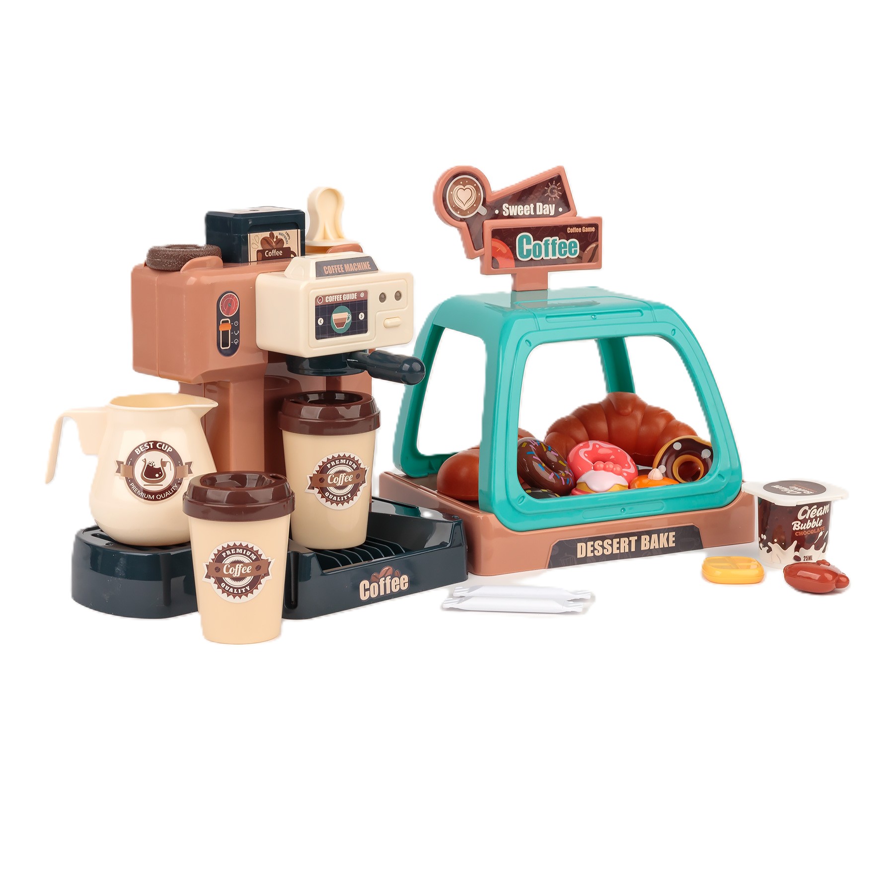 Extralink Toys | Zestaw małego baristy | ekspres, kawiarnia, 40 el. - obrazek 3