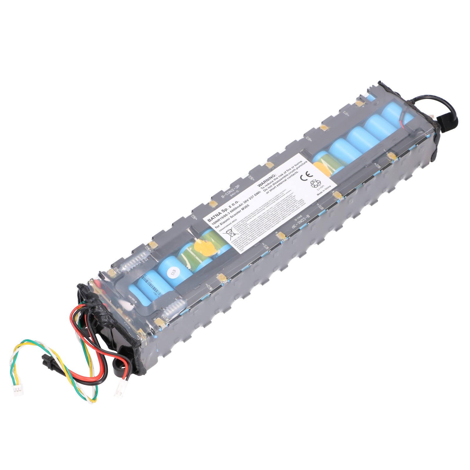 Extralink | Bateria akumulator dla hulajnogi | zamiennik dla Xiaomi Scooter M365 10INR19/66-3 6600mAh 36V - obrazek 3