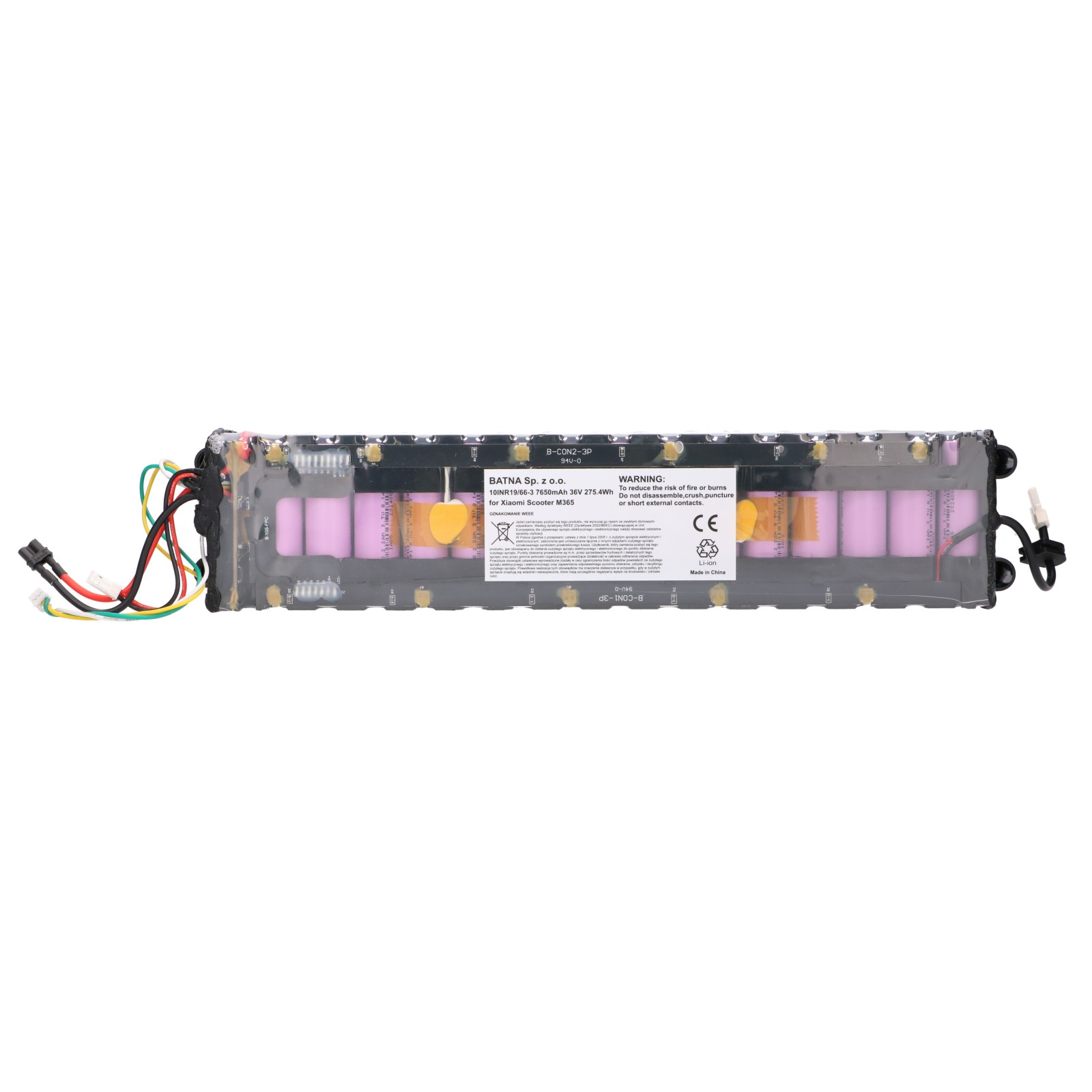 Extralink | Bateria akumulator dla hulajnogi | zamiennik dla Xiaomi Scooter M365 10INR19/66-3 7650mAh 36V - obrazek 4