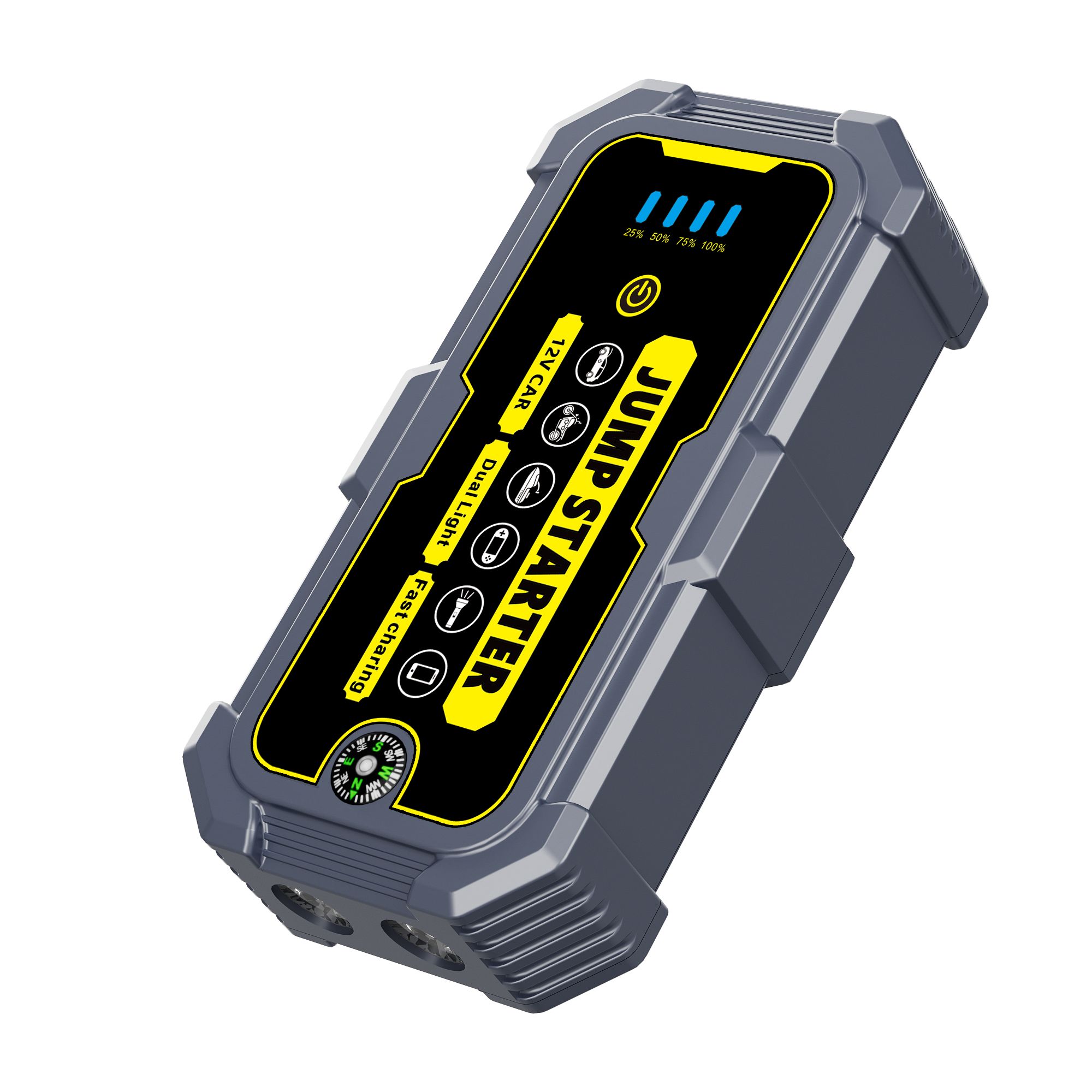 Extralink Jump 1 Jump Starter | Powerbank rozruchowy do odpalania samochodu | 3x LED, latarka, kompas - obrazek 4